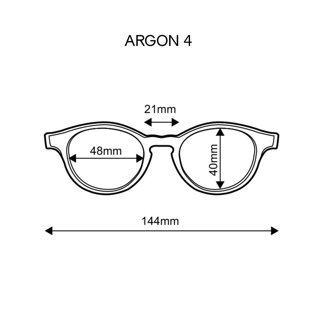 Frame Front: Argon 4 (Frame Shape: Round) - Solos Technology Limited