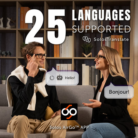 Solos smart glasses can help you translate 20+ languages