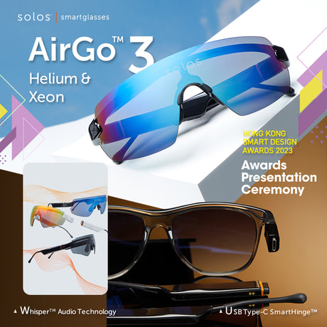 AirGo™ 3 Smartglasses Win Hong Kong Smart Design Awards 2023 - Solos Technology Limited