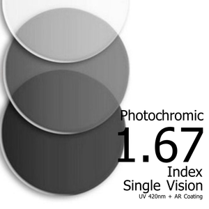 High Index 1.67 Photochromic Lens Argon 7 - Solos Technology Limited