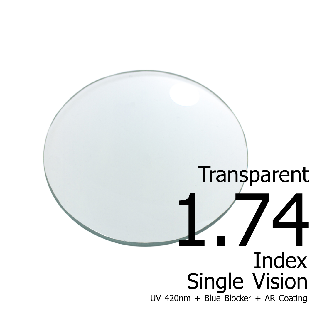 High Index 1.74 Blue Blocker Lens