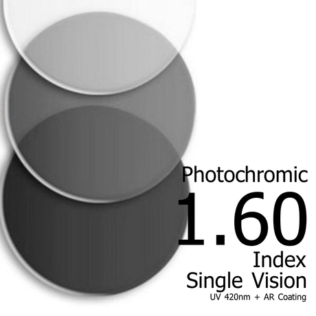 High Index 1.60 Photochromic Lens Argon 7 - Solos Technology Limited