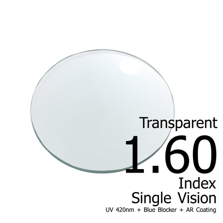 High Index 1.60 Blue Blocker Lens Argon 7 - Solos Technology Limited