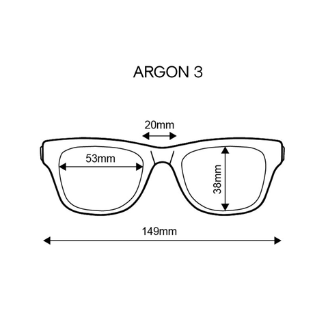 Frame Front: Argon 3 (Frame Shape: Wayfarer)